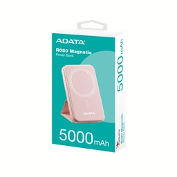 [4711085949271-A] Cargador Portatil Adata R050 Magnetic 5000mah Rosa (pr050-11pk)