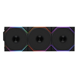 [12RTL1W3B] Kit 3 Ventiladores Lian Li Black Aspas Invertidas Wireless C/ Controlador 120mm