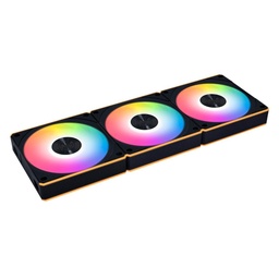 [12RCL1W3B] Kit 3 Ventiladores Lian Li Unifan Cl Black Aspas Invertidas Rgb C/ Control Inal. Wireless 120mm