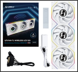 [12TL1W3W.00] Kit 3 Ventiladores Lian Li Unifan Tl White Rgb Wireless 120mm