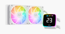 [X-WC-AQUA-240W] Enfriamiento Liquido  Xyz Aquapulse Aio 240mm Aspas Argb 2500rpm Pantalla Digital White