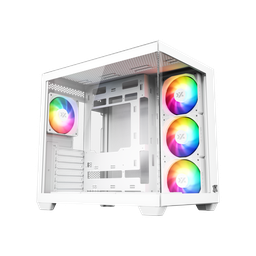 [X-CS-TESSERACTX-W] Gabinete Xyz Tesseract X 7 Vent*120mm Argb Crist Temp Atx White