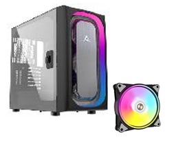 [AS.07.0224] Gabinete Alseye Ai Pro-b Mini Itx/micro Atx/e-atx Usb 3.0 120mm Black Con 1 Ventilador Argb 120mm