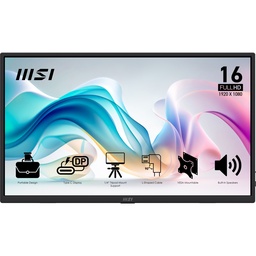[PRO MP165 E6] Monitor Profesional Portable Msi Pro Mp165 E6 /16 Fhd / 60 Hz/1xhdmi / 2 Tipo C