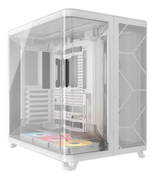 [ar-CC-9011319-WW] GABINETE CORSAIR AIR 5400 RS R ARGB MEDIA TORRE CON CRISTAL TEMPLADO BLANCO CC 9011319 WW