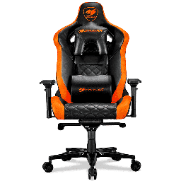 [Dim-TITAN] SILLA PARA GAMING COUGAR ARMOR TITAN BLACK/ORANGE RECLINABLE