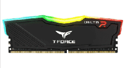[Dim-31040] MEMORIA RAM DIMM TEAMGROUP T-FORCE DELTA 8GB DDR4 RGB 3000MHZ NEGRA TF3D48G3000HC16C01