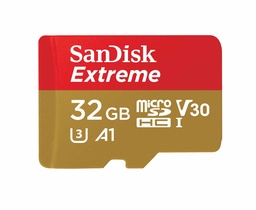[619659155100-S] MEMORIA SANDISK MICRO SDHC EXTREME 32GB A1 C/A (SDSQXAF-032G-GN6AA)
