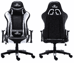 [Dim-31156] SILLA GAMING YEYIAN CHAIR YFRW-042920 RYUJI WHITE, POLI/NYL, SOP 150KG