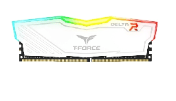 [Dim-TF4D416G3200HC16CDC01] Kit   Memoria Ram Team Group T-force RGB White Ddr4, 3200mhz, 16gb (2 X 8gb) Tf4d416g3200hc16cdc01