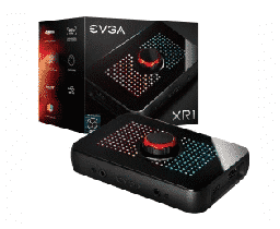 [dim-141-U1-CB10-LR] TARJETA DE CAPTURA DE VIDEO EVGA XR1 CERTIFIED OBS USB3.0 4K PASS THROUGH ARGB AUDIO MIXER