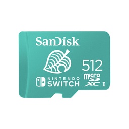 [619659184650-S] Memoria                                                                                                                                                                                                                                                                                                                           Sandisk Micro Sdxc Nintendo Switch 512gb (sdsqxao-512g-gnczn)