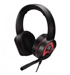 [Dim-EMIXH20] Audifonos   Headset Para Gaming ADATA XPG Emix H20 7.1 Alambrico 2.2 Mts USB Negro/rojo