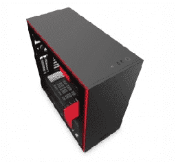 [Dim-CA-H710I-BR] GABINETE NZXT H710i CON VENTANA Y RGB MID TOWER NEGRO/ROJO CA-H710I-BR