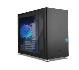 [dim-YCM-ATXAW-01-1] Gabinete                                   Yeyian Hussar Ycm-atxaw-01 Micro Atx/1 Vent/lat Crist Templado Pue