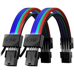 [4710273774923-X] Xpg  Argb Extension Cable-vga/2x8(6+2) Pines Vc (argbexcable-vga-bkcww)