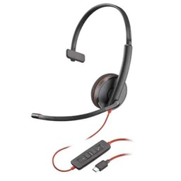 [17229160163-P] Poly Diadema Black Wire C3210 Usb-a Monaural Negra(209744-101)