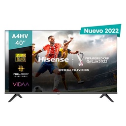 [40A4HV] Television                                                                                                                                                                                                                                                                                                                                                                                                                                                                                                                                                                                  Hisense 40a4hv 40" Smart Vidaa Full Hd 1920*1080 Usb Hdmi