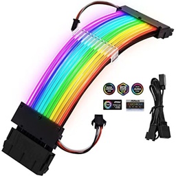 [4710273774916-X] Xpg                                                                                                                                                                                                                                                                                                                                                                                                                                                                                                                                                                                                                                                                                         Argb Extension Cable - Mb / 24 Pines Mb (argbexcable-mb-bkcww)