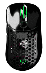 [Dim-VG-WM551-BLK-GLO] MOUSE PARA GAMING VSG AQUILA FLY VG-WM551-BLK-GLO 16000 DPI OPTICO NEGRO BRILLANTE