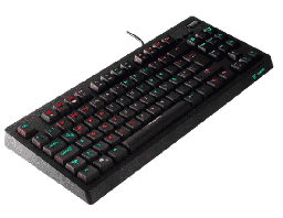 [Dim-VG-K387-BLK-BLU] TECLADO PARA GAMING VSG QUASAR RGB SWITCH AZUL OUTEMU VG-K387-BLK-BLU USB NEGRO