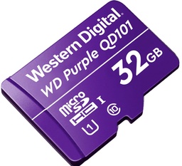 [718037874890-W] Memoria Wd Purple Micro Sdhc 32gb Cl10 U1 Qd101 (wdd032g1p0c)