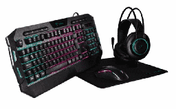 [Dim-VG-KMH677] SET PARA GAMING VSG 4-1 TECLADO MOUSE HEADPHONE MOUSE PAD CRUX VG-KMH677