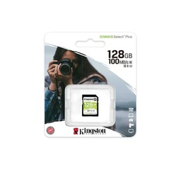 [740617298055-K] Memoria Sd Kingston Sdxc Canvas Select 100r Cl10 Uhs-i V30(sds2/128gb)
