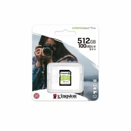 [740617298192-K] Memoria Sd Kingston Sdxc Canvas Select 100r Cl10 Uhs-i V30(sds2/512gb)