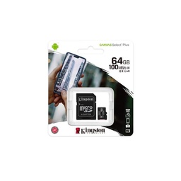 [740617298697-K] Memoria Micro Sdxc 100r A1 Cl10 Kingston 64 Gb (sdcs2/64gb)