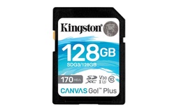 [740617301458-K] Memoria  Kingston Sdxc Canvas Go! Plus 170rc10 Uhs-i U3 V30(sdg3/128gb)