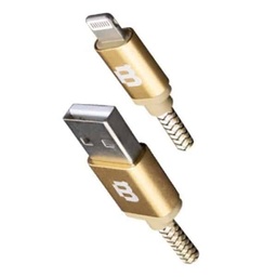 [7500463424465-B] Cable                                                                                                                                                                                                                                                                                                                                                                                                                                                                                                                                                                                                                                                                                                                                                                                                                                                                                                                                Blackpcs (ca-3m) Lightning Oro 300 Cm Tejido 2.1a  (caglt3m-4)