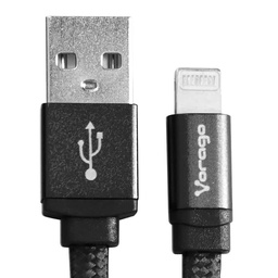 [7502266673453-V] Cable           Vorago Cab-119 Negro Usb-apple Lightning 1 Metro Negro Blister