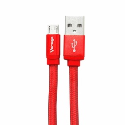 [7502266673996-V] Cable  Usb. Vorago. Cab-113. Usb 2. A Micro Usb. 1 Metro Rojo Bolsa