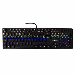 [7502266678724-G] Teclado  Mecanico Game Factor Rainbow, Swt Blue, Usb, Negro Kbg400-bl