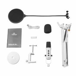 [7503033057452-Y] Kit Microfono Condensador Usb Yeyian Ysa-uchq-02 Agile Nl Blanco