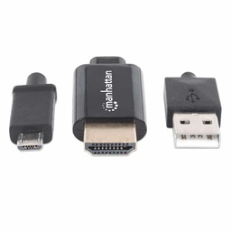 [766623151498-M] Cable                                                                                                                                                                                                                                                                                                                                                                                                                                                                                                                                                                                                                                                                                                                                                                                                                                                                                         Mhl Manhattan De Micro USB A HDMI Con Usb-ap/alimentacion 151498