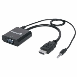 [766623151559-M] Convertidor Video Manhattan Hdmi A Svga+audio 151559