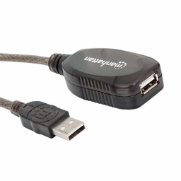 [766623151573-M] Cable  Usb Manhattan V2.0 Ext. Activa 10.0m Bolsa 151573