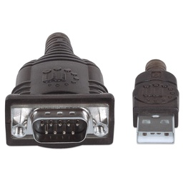 [766623151849-M] Convertidor  Manhattan Usb A Serial Db9m 1.8 Mts 115 Kbps 151849
