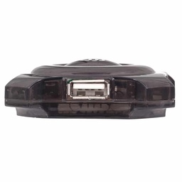 [766623162272-M] Concentrador  Mini Hub Manhattan Usb 4 Ptos Negro 162272