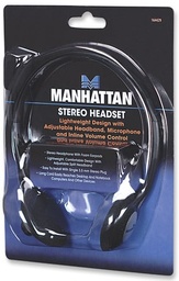 [766623164429-M] Diadema Manhattan C/microfono Estandar Plastico 164429