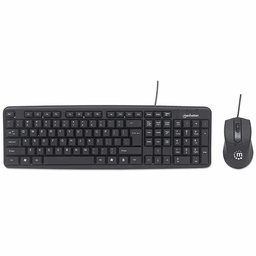 [766623178464-M] Kit  Teclado Y Mouse Manhattan Alambrico Usb 178464