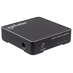 [766623207591-M] Video  Splitter Manhattan Hdmi Uhdtv 4k@60hz, 1in : 2out/ac 207591
