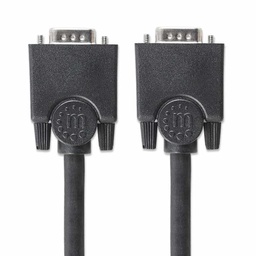 [766623311731-M] Cable  Monitor Svga Manhattan 8mm Hd15m-m  1.8m 311731