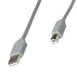 [766623341028-M] Cable  Usb Manhattan V1.1 A Macho-b Macho 4.5m Gris 12mbps 28awg 341028