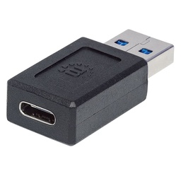 [766623354653-M] Adaptador Manhattan Usb Tipo C V2.0 Am-ch Negro 354653