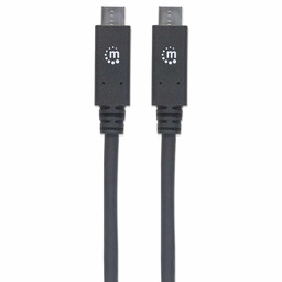 [766623355223-M] Cable                                                                                                                                                                                                                                                                                                                                                                                                                                                                                                                                                                                                                                                                                                                               Usb Tipo C 3.1 Super Velocidad M-m 1m Manhattan 355223