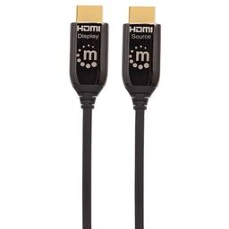 [766623355445-M] Cable                                                                                                                                                                                                                                                         Hdmi Optico Activo Plenum M-m 50m Negro Manhattan 355445