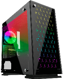 [Dim-BR-922968] GABINETE PARA GAMING ACTECK BALAM RUSH TALOS CON VENTANA RGB USB3.0 3 FANS